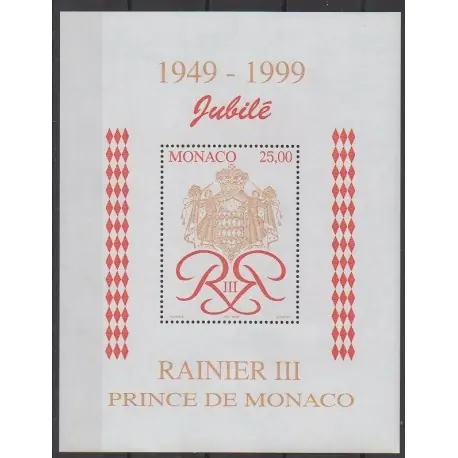 Monaco - Blocs et feuillets - 1998 - No BF80 - Royauté - Principauté Petit Prix