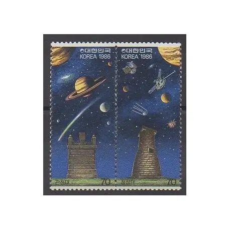 Livraison Mondiale Corée du Sud - 1986 - No 1306/1307 - Astronomie