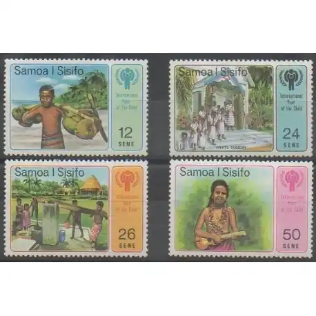 Quantité Limitée Samoa - 1979 - No 446/449 - Enfance