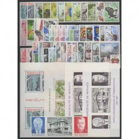 Petit Prix Monaco - Année complète - 1987 - No 1562/1613 - BF37/BF39 - BF39a