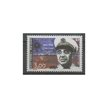 Produit De Marque Saint-Pierre et Miquelon - 1997 - No 641 - Célébrités