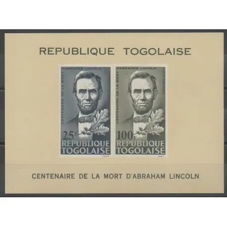 Togo - 1965 - No BF16 - Célébrités Authentique