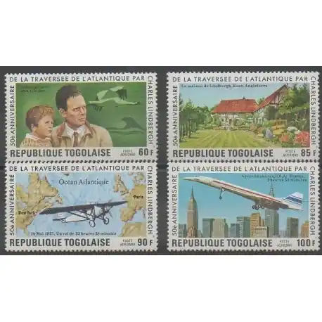 Promotion Saisonnière Togo - 1977 - No PA314/PA317 - Aviation