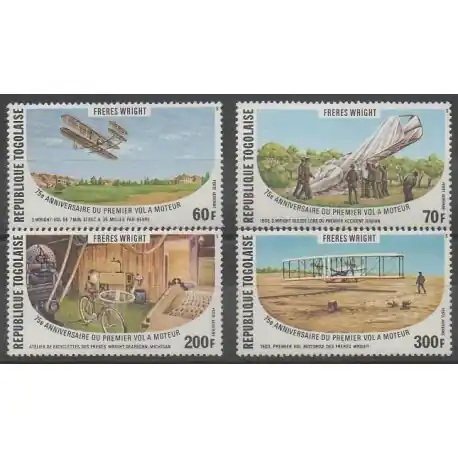 Nouveauté Togo - 1978 - No PA338/PA341 - Aviation