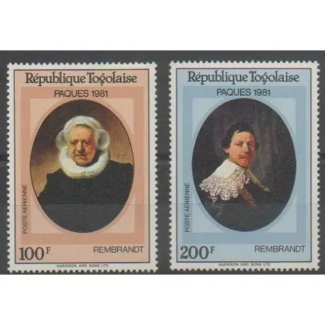 Togo - 1981 - No PA440/PA441 - Pâques - Peinture Usine Directe