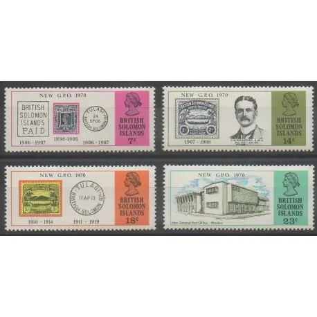 Achetez Aujourd’hui Salomon (Iles) - 1970 - No 185/188 - Service postal - Timbres sur timbres