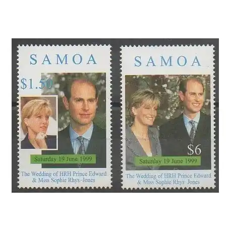 Acheter En Ligne Samoa - 1999 - No 884/885 - Royauté - Principauté