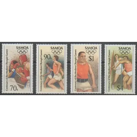 Artisanat Samoa - 1996 - No 838/841 - Jeux Olympiques d'été