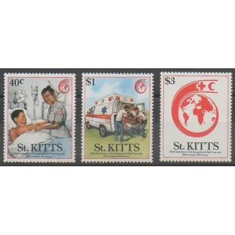 Prix Choc Saint-Christophe - 1989 - No 679/681 - Santé ou Croix-Rouge