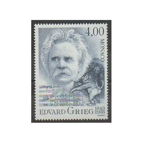 Certifié Monaco - 1993 - No 1908 - Musique