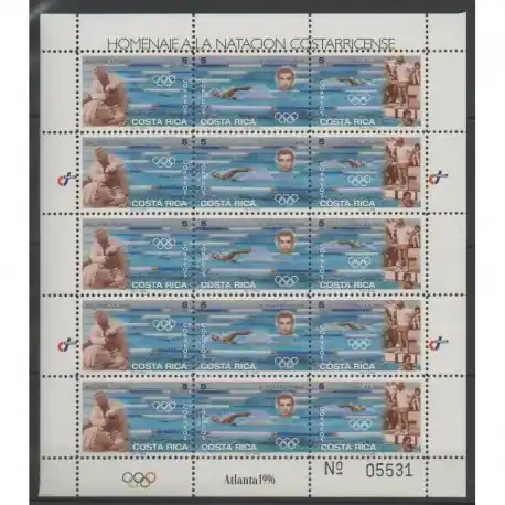 Original Costa Rica - 1996 - No F611/613 - Jeux Olympiques d'été
