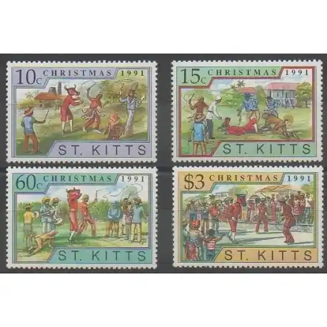 Offre Limitée Saint-Christophe - 1991 - No 747/750 - Noël