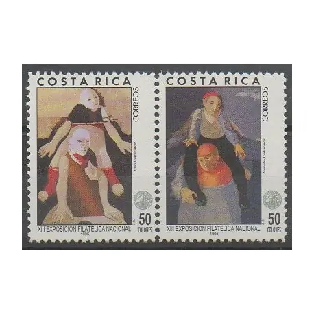 Achetez Aujourd’hui Costa Rica - 1995 - No 594/595 - Peinture - Philatélie