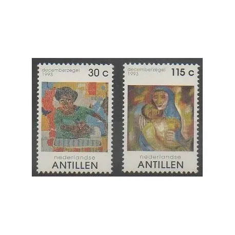 Antilles néerlandaises - 1993 - No 967/968 - Noël Bon Plan