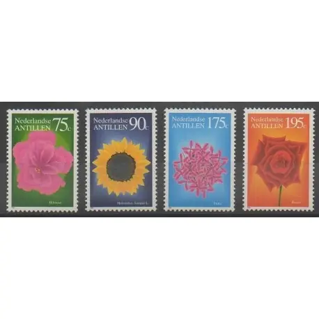 Antilles néerlandaises - 1993 - No 944/947 - Fleurs Fait Main