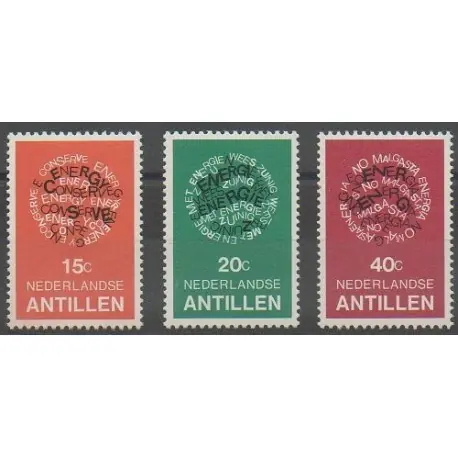 Antilles néerlandaises - 1978 - No 552/554 - Environnement Marque