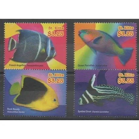 Vente Directe Saint-Christophe - 2014 - No 1664/1667 - Vie marine