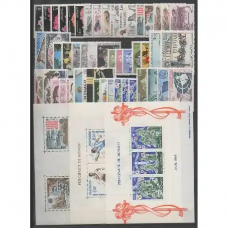 Monaco - Année complète - 1982 - No 1306/1358 - BF21/BF23 Expédition Rapide