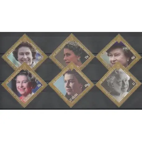 Meilleure Qualité Sainte-Hélène - 2012 - No 1081/1086 - Royauté - Principauté