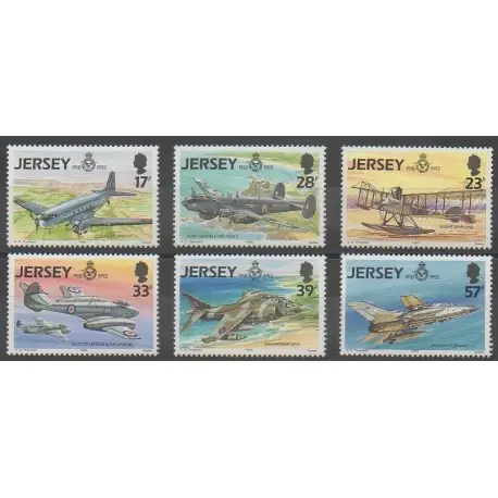 Prix Cassé Jersey - 1993 - No 609/614 - Aviation - Histoire militaire