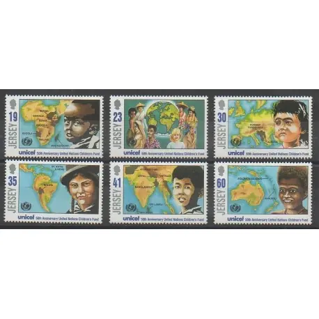 Pas Cher Jersey - 1996 - No 722/727 - Nations unies - Enfance