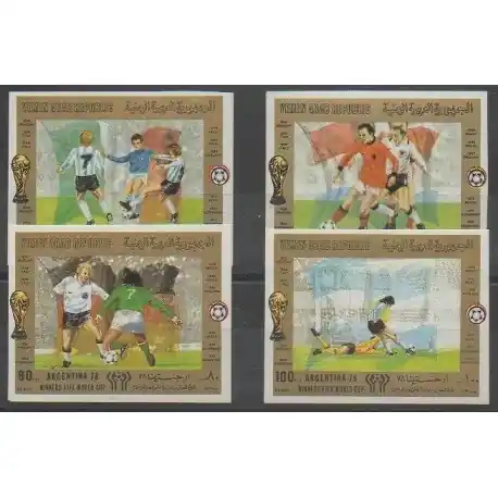 Yémen - République arabe - 1981 - No PA177/PA180 ND - Coupe du monde de football Nouveauté