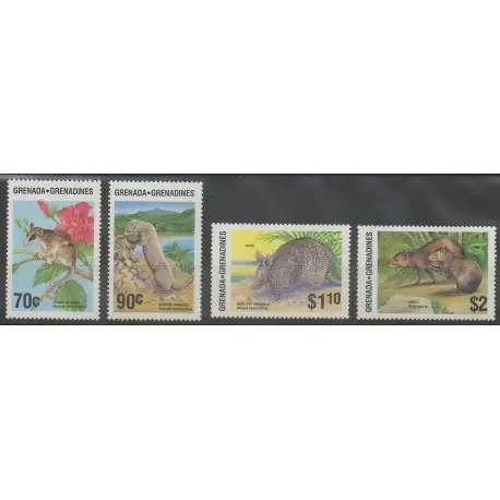 Vente Flash Grenadines - 1986 - No 687/690 - Mammifères