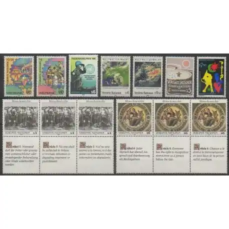 Livraison Mondiale Nations Unies (ONU - Vienne) - Année complète - 1989 - No 89/101