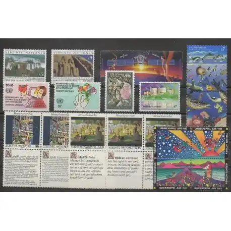 Nations Unies (ONU - Vienne) - Année complète - 1992 - No 137/156 Soldes