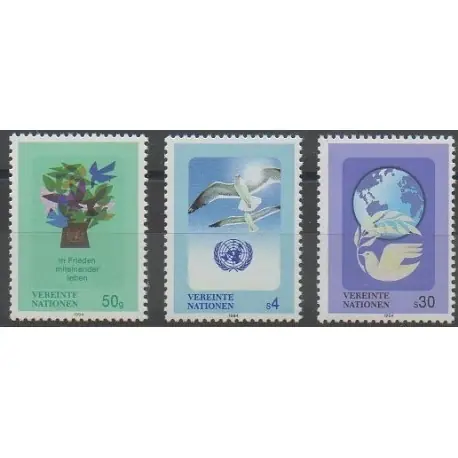 Meilleure Vente Nations Unies (ONU - Vienne) - 1994 - No 187/189