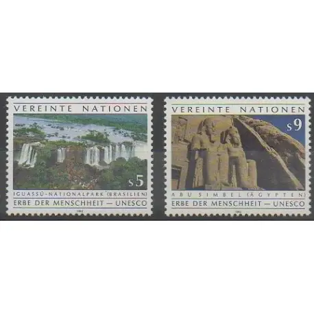 Nations Unies (ONU - Vienne) - 1992 - No 137/138 - Sites Marque