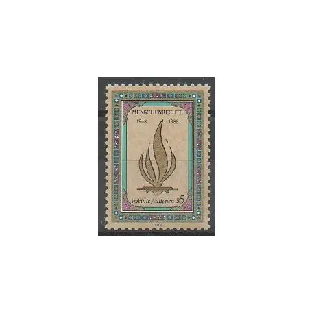 Nations Unies (ONU - Vienne) - 1988 - No 87 - Droits de l'Homme Réduction