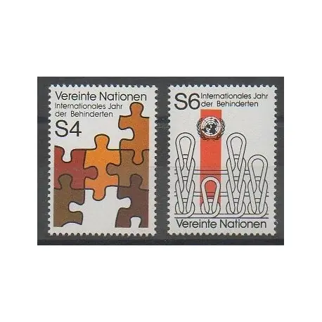Nations Unies (ONU - Vienne) - 1981 - No 17/18 Prix Bas