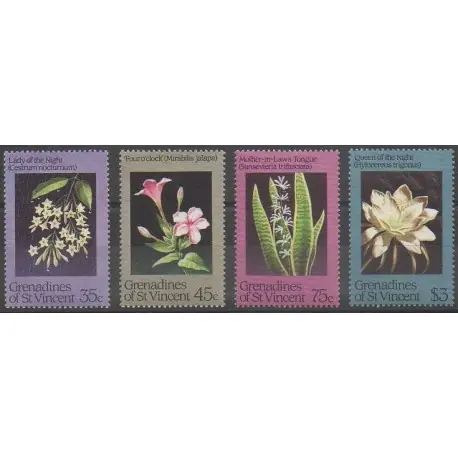 Prix Réduit Saint-Vincent (Iles Grenadines) - 1984 - No 351/354 - Fleurs