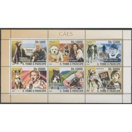 Prix Réduit Saint-Thomas et Prince - 2008 - No 2678/2683 - Chiens