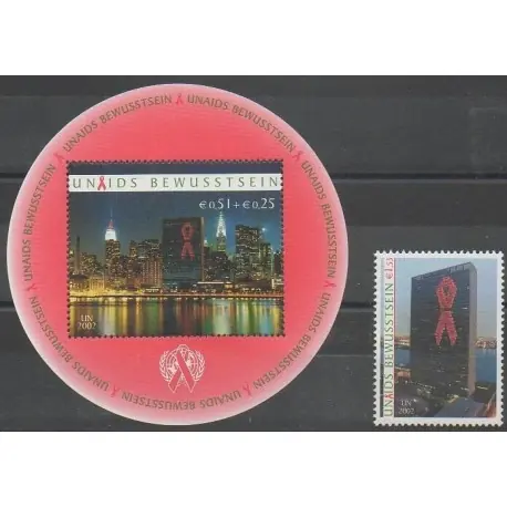 Petit Prix Nations Unies (ONU - Vienne) - 2002 - No 392 - BF15 - Santé ou Croix-Rouge