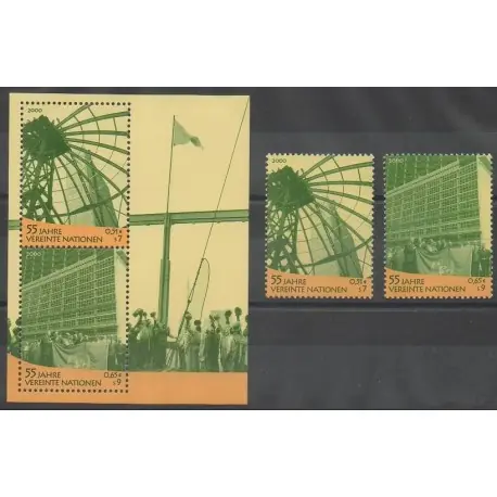 Meilleure Qualité Nations Unies (ONU - Vienne) - 2000 - No 325/326 - BF12 - Nations unies