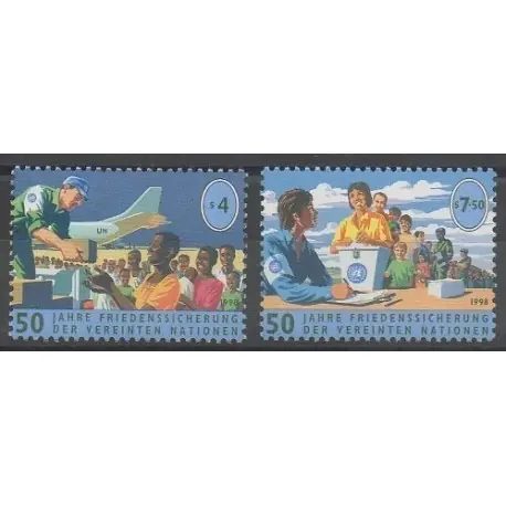 Prix Réduit Nations Unies (ONU - Vienne) - 1998 - No 284/285
