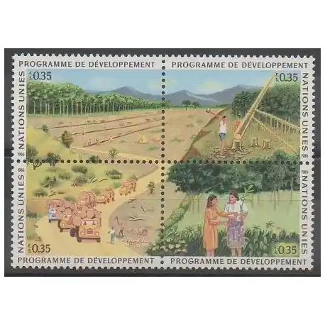 Livraison Mondiale Nations Unies (ONU - Genève) - 1986 - No 139/142