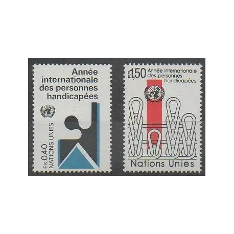 Nations Unies (ONU - Genève) - 1981 - No 97/98 Prix Choc