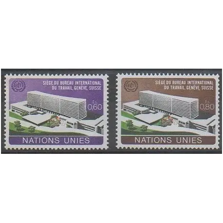 Nations Unies (ONU - Genève) - 1974 - No 37/38 Livraison Express