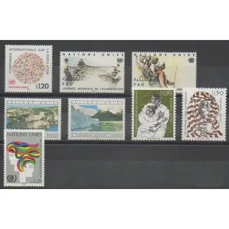 Nouveauté Nations Unies (ONU - Genève) - Année complète - 1984 - No 119/126