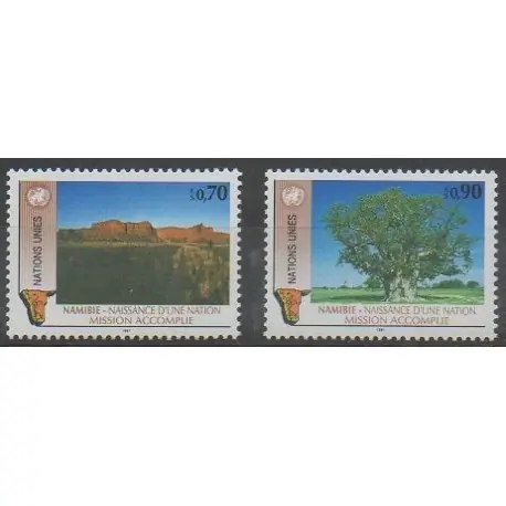 Must-Have Nations Unies (ONU - Genève) - 1991 - No 206/207 - Histoire