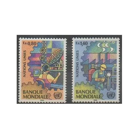 Nations Unies (ONU - Genève) - 1989 - No 173/174 Original