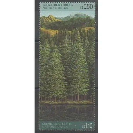 Nations Unies (ONU - Genève) - 1988 - No 165/166 - Arbres Meilleure Qualité