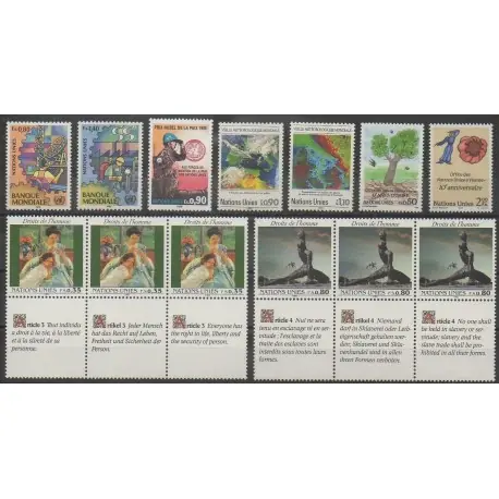 Nations Unies (ONU - Genève) - Année complète - 1989 - No 173/185 Meilleure Qualité