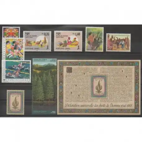 Marque Nations Unies (ONU - Genève) - Année complète - 1988 - No 162/172 - BF5