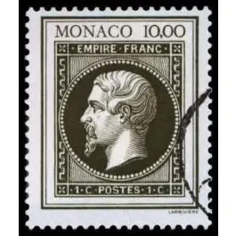 Marque Timbre de collection Monaco - 1845
