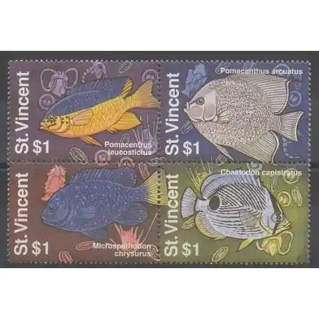 Commande En Gros Saint-Vincent - 1995 - No 2462/2465 - Vie marine