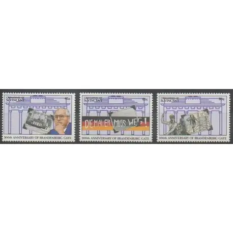 Produit De Marque Saint-Vincent (Iles Grenadines) - 1991 - No 674/676 - Histoire